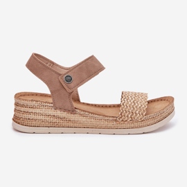 Naisten sandaalit Inblu RV000014 -kiilassa beige 7
