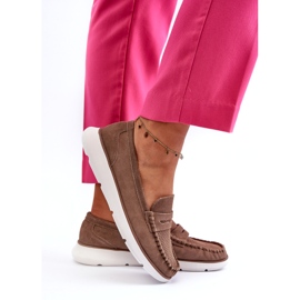 Naisten mokkanan leveydet Sergio Leone SP012 -alustalla Light Beige 3