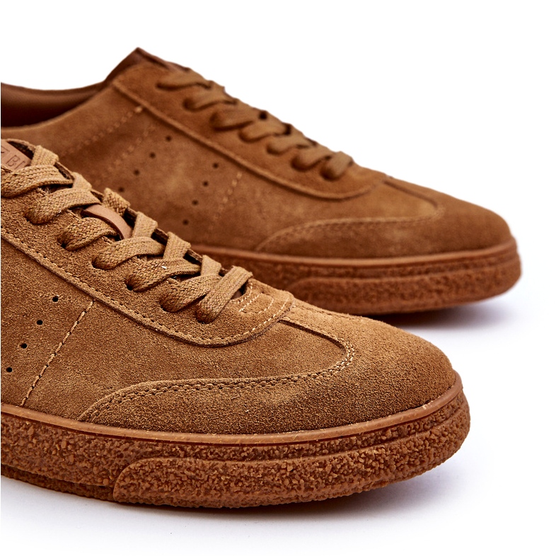 Miesten mokkanahkaiset tennarit Big Star NN174186 Camel beige 4