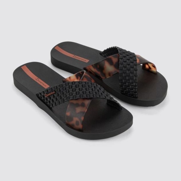 Ipanema Slide 27214 BC402 Musta Leopard Flip -Flops 3