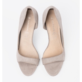 Goodin Harmaa mokkanahkapumppu paljain sormilla 1 Goodin Harmaa mokkanahkapumppu paljain sormilla 1