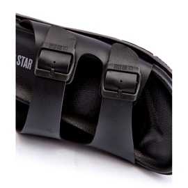 Vaaleat miesten varvastossut soljilla Big Star NN174597 Musta 2