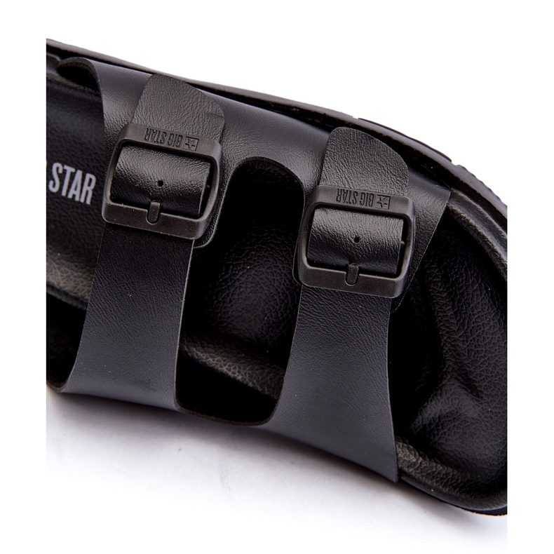 Vaaleat miesten varvastossut soljilla Big Star NN174597 Musta 2