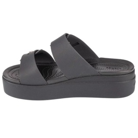 Crocs Brooklyn Low Wedge sandaalit 207431-001 varvastossut musta 1