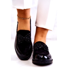 S.Barski Naisten lakattu lafefer -mokkasiinit mustat 4