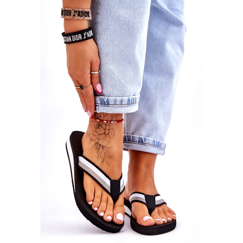 Naisten Big Star Platform varvastossut LL274781 musta 1