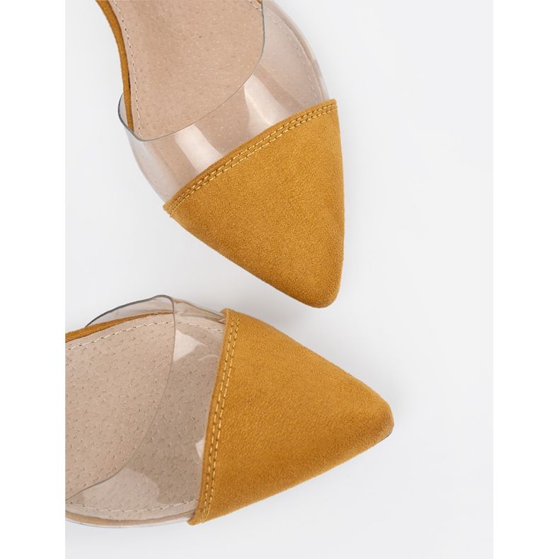 Goodin Sinappisandaalit peitetyillä sormilla keltainen 1