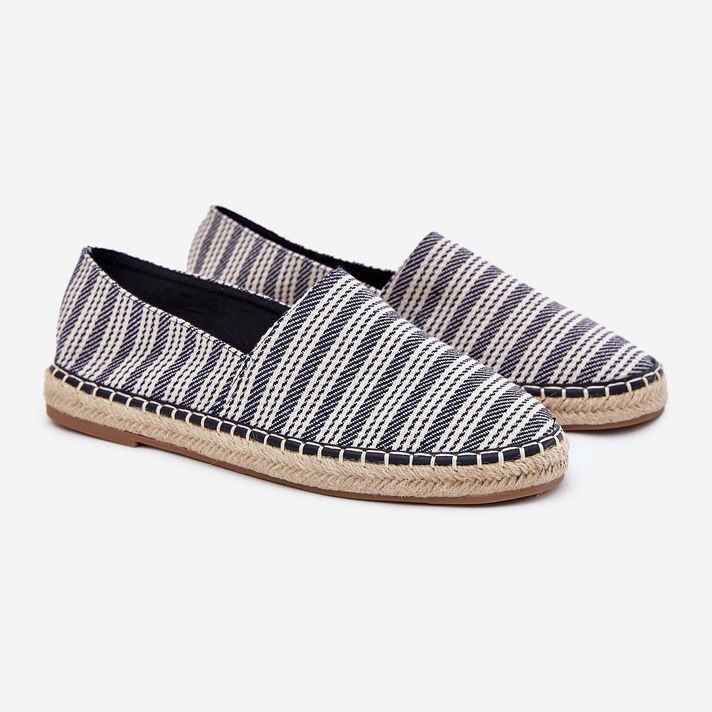 Miesten espadrilles punoksella merivoimilla sininen 1