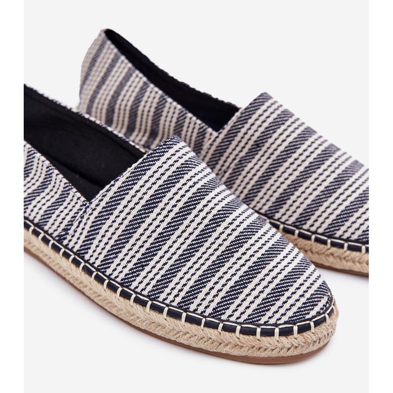 Miesten espadrilles punoksella merivoimilla sininen 2