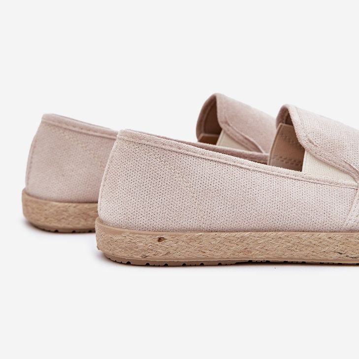 Espadrilles miesten lenkkarit Eco mokkanahkalla beige 2