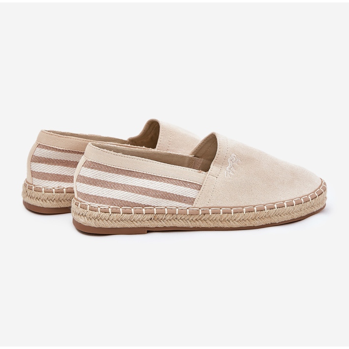 Miesten eko mokkanahka Espadrilles beige 2