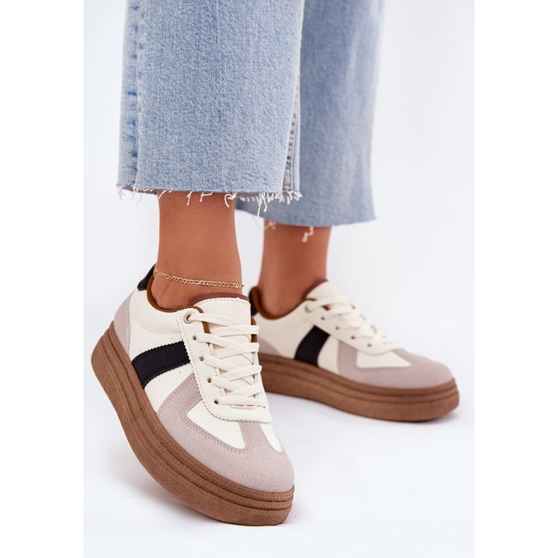 Naisten lenkkarit, beige 2