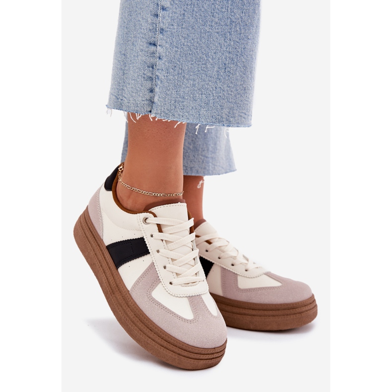 Naisten lenkkarit, beige 1