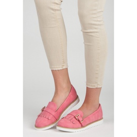 Vices Mokassiinit koristeellisella soljella vaaleanpunainen 1