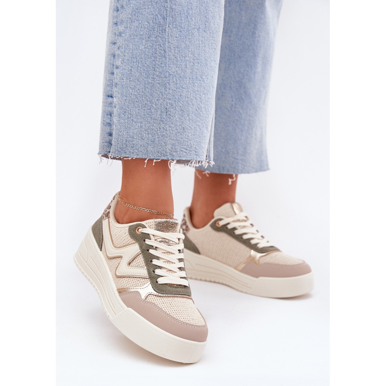 Naisten lenkkarit laiturilla leopard beige 2