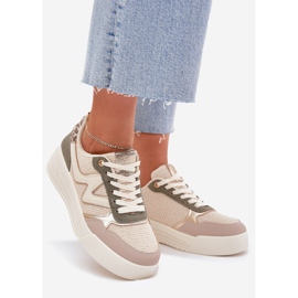 Naisten lenkkarit laiturilla leopard beige 1