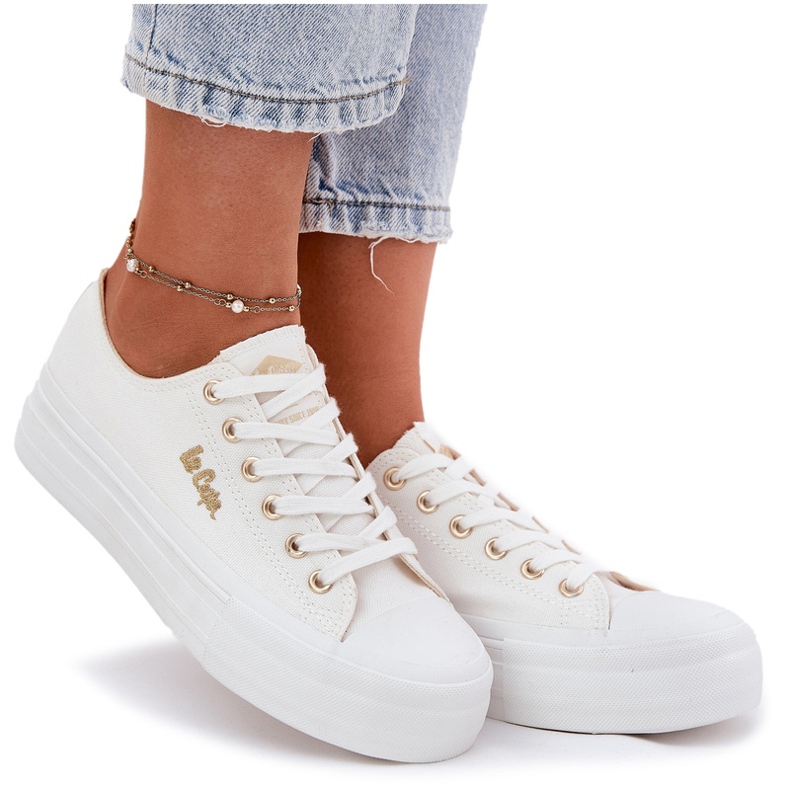 Naisten lenkkarit laiturilla Lee Cooper LCW-25-02-3289 White valkoinen 4