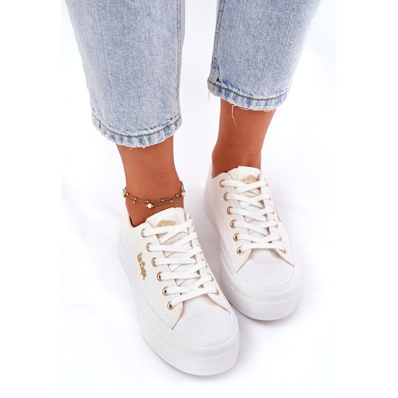 Naisten lenkkarit laiturilla Lee Cooper LCW-25-02-3289 White valkoinen 2