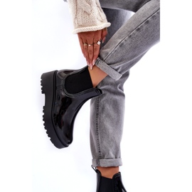 Naisten lakatut kaivot Big Star MM274395 Black Platformissa musta 3