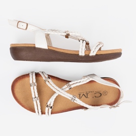 Shelvt Valkoiset boho -naisten sandaalit valkoinen 1