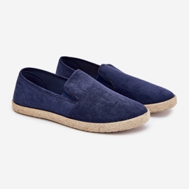Boto Espadrilles miesten lenkkarit Eco Suede Navy Lunarialla sininen 1