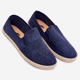 Boto Espadrilles miesten lenkkarit Eco Suede Navy Lunarialla sininen 2