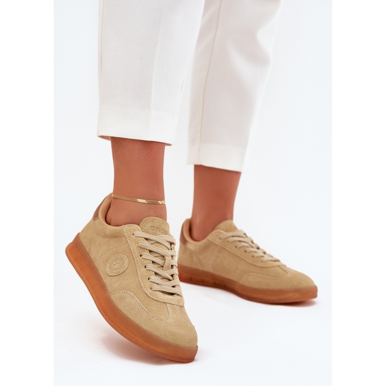 Naisten mokkanan lenkkarit Big Star RR274849 Hi-Polish Beige -järjestelmä 2