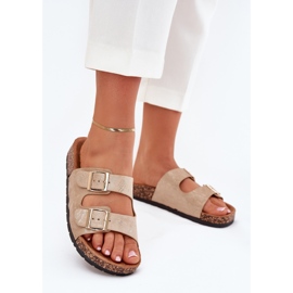 Boto Naisten tossut korkin pohjassa kultakortina kultainen 2