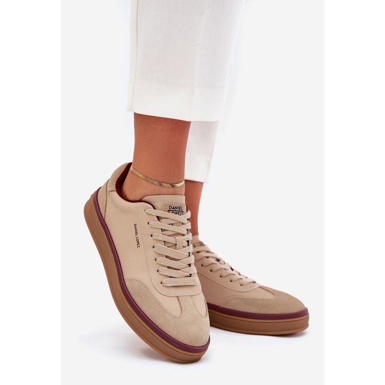 Big Star Naisten nahka lenkkarit iso tähti, kirjoittanut Daniel Lopez SS2D4007 Beige 1