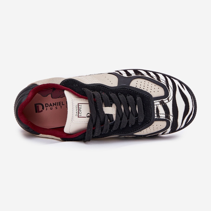 Big Star Naisten lenkkarit iso tähti, kirjoittanut Daniel Lopez SS2D4015 Zebra Beige 2