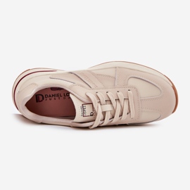 Naisten nahkaurheilukengät Sneakers Big Star, kirjoittanut Daniel Lopez SS2D4043 Beige 2