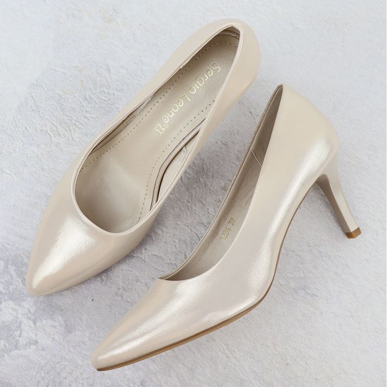 Korkokengät Naisten satiini -Golden Sergio Leone 1336 kultainen 2