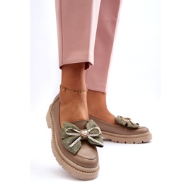 Naisten nahkaiset leipät Laura Messi 2787 beige 2