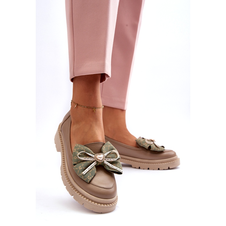 Naisten nahkaiset leipät Laura Messi 2787 beige 2