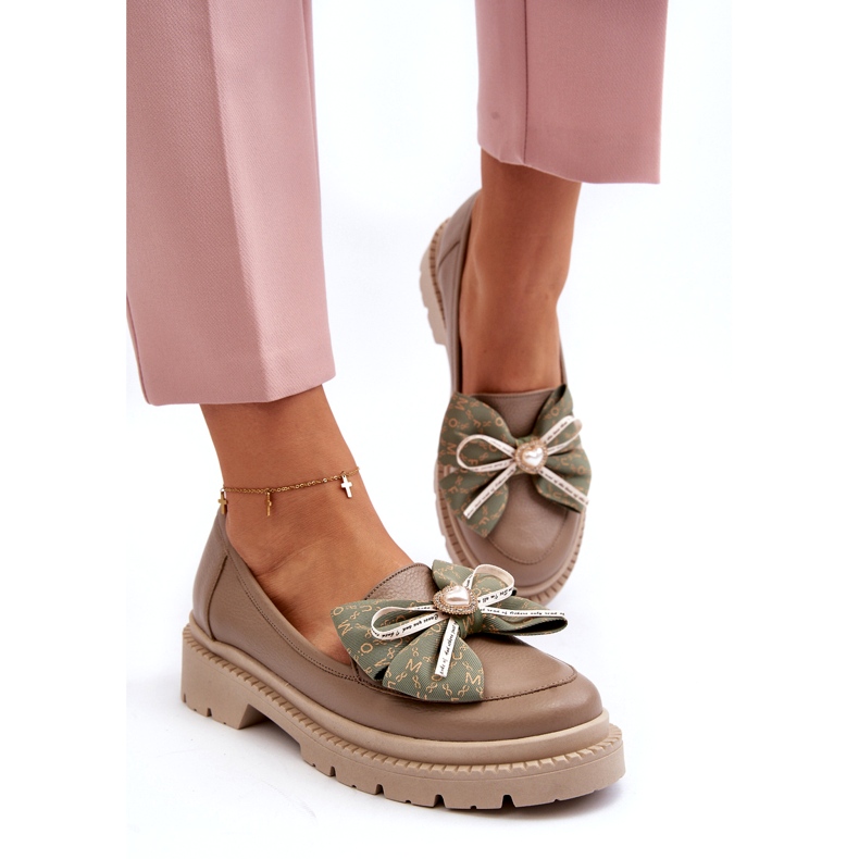 Naisten nahkaiset leipät Laura Messi 2787 beige 3