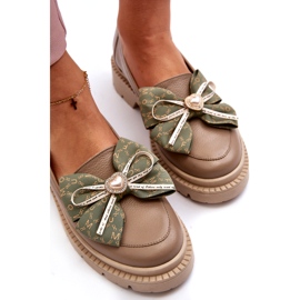 Naisten nahkaiset leipät Laura Messi 2787 beige 1