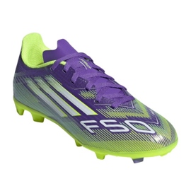 Adidas F50 League FG/MG JR JH7747 Jalkapallokengät violetti 2