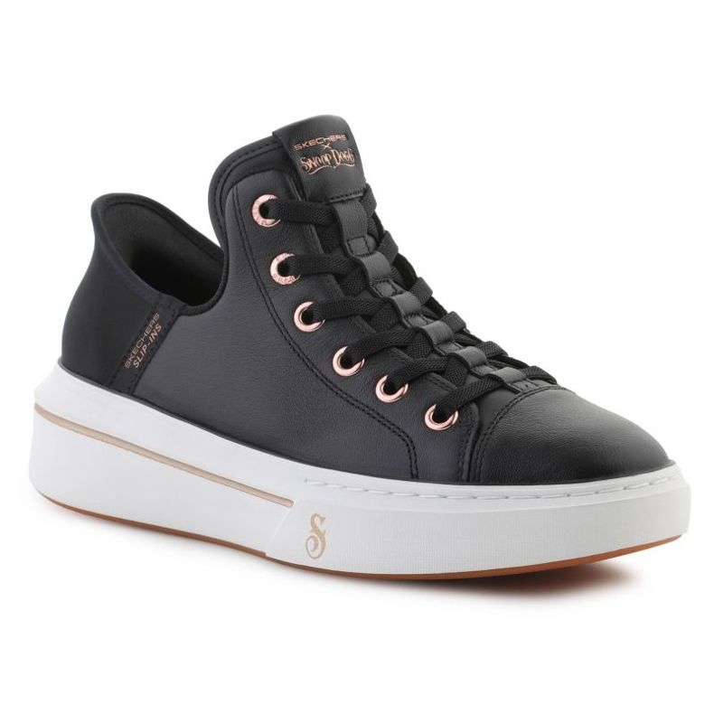 Skechers Slip-INSS: Snoop One-OG -nahka vuonna 186001 Blk musta 1