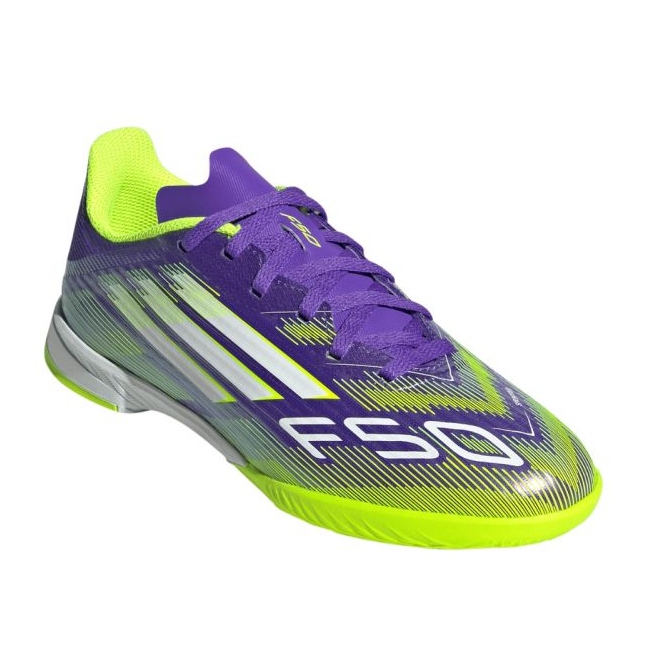 Adidas F50 -liiga JR JH7750 jalkapallokengissä violetti 1