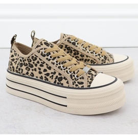 Matalat lenkkarit leopardalustalla beige News 9157 2