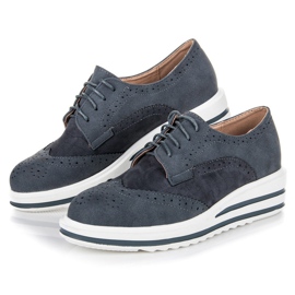 Vices Nahkaiset mokkanahkaiset kengät harmaa 1