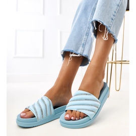 Siniset flip flops Cardon -zirkonilla sininen 2