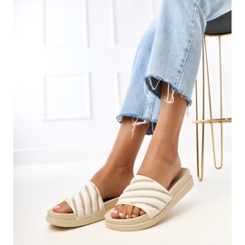 Beige -flip flops carddon zirkonilla sininen 2