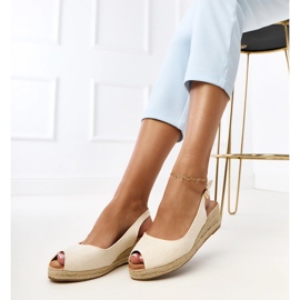 Beige -sandaalit Espadrilles kiilassa Nevarez 2