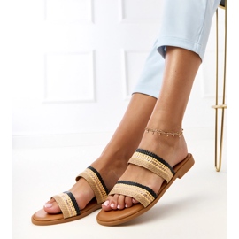 Mustien naisten tossut punotuilla riosidilla musta 2