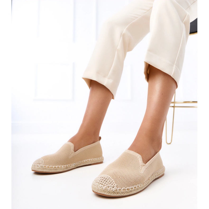 Beige Espadrilles Luna -alustalla 1