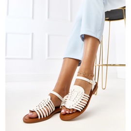 Everlay Flat Rooman sandaalit valkoinen 1