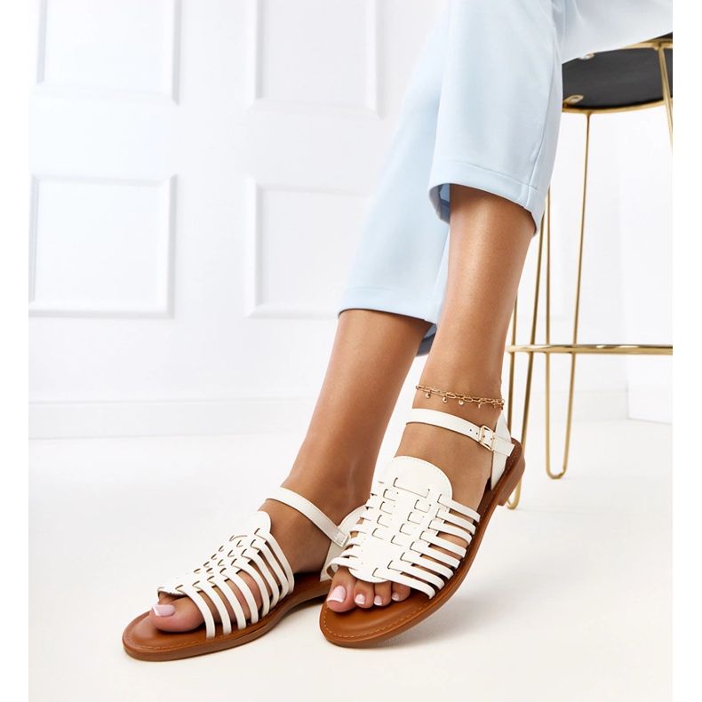 Everlay Flat Rooman sandaalit valkoinen 1