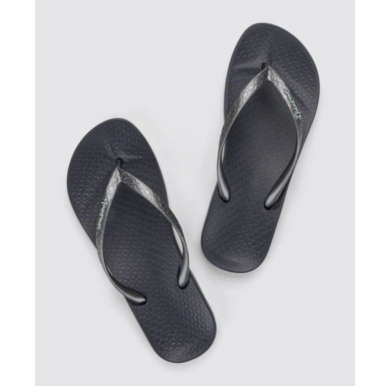 Naisten Ipanema Flip -Flops Anatomica 81030 BB624 MUSTA harmaa 3