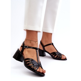 Maalattu naisten korkokengät Sergio Leone Sk880 musta 1